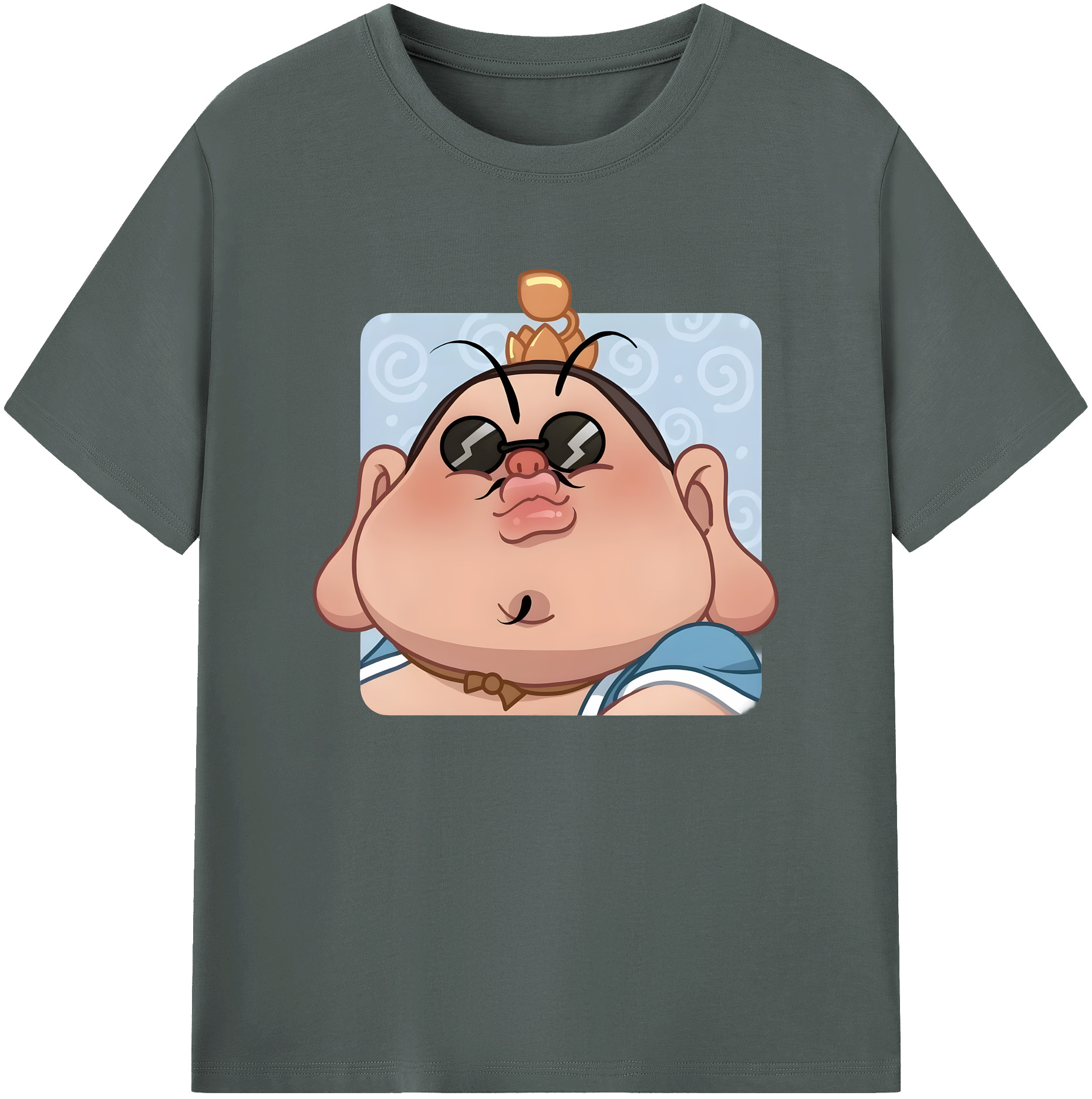 （画像用） Ne Zha 2 ナタ 魔童の大暴れ 綿100％ メンズ半袖Tシャツ｜肌触りやわらか＆通気性